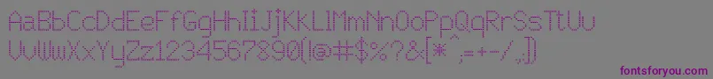 JD Vortex-Schriftart – Violette Schriften auf grauem Hintergrund