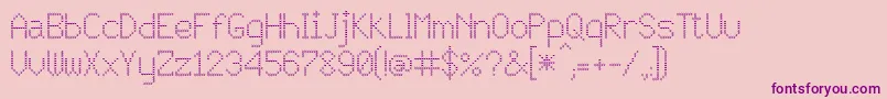 JD Vortex Font – Purple Fonts on Pink Background