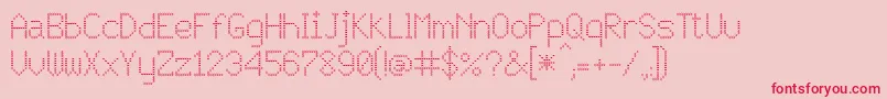 JD Vortex Font – Red Fonts on Pink Background