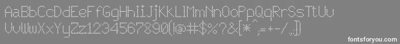 JD Vortex Font – White Fonts on Gray Background