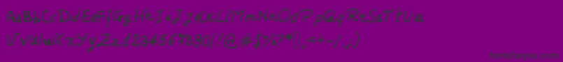 JDJerk Font – Black Fonts on Purple Background