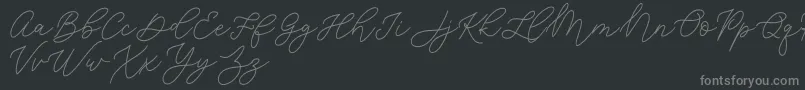 Шрифт Jean Jingga   – серые шрифты на чёрном фоне