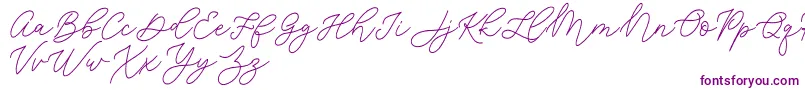 Jean Jingga   Font – Purple Fonts on White Background