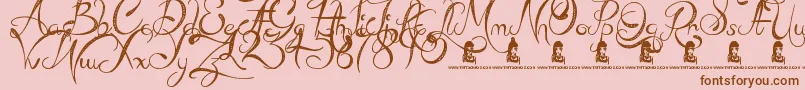 MadBeef Font – Brown Fonts on Pink Background