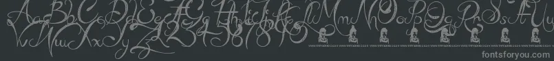 Шрифт MadBeef – серые шрифты на чёрном фоне