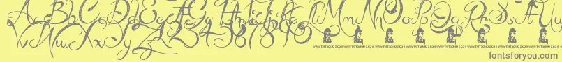 MadBeef Font – Gray Fonts on Yellow Background
