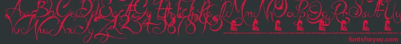 MadBeef Font – Red Fonts on Black Background