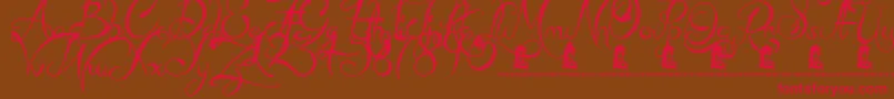 MadBeef Font – Red Fonts on Brown Background
