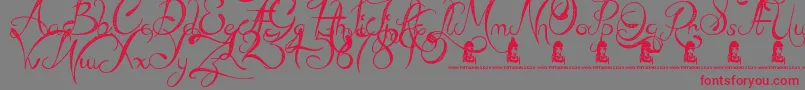 MadBeef Font – Red Fonts on Gray Background