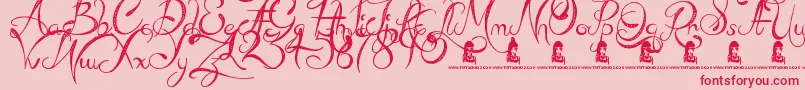 MadBeef Font – Red Fonts on Pink Background