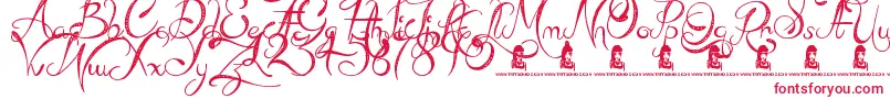 Шрифт MadBeef – красные шрифты на белом фоне