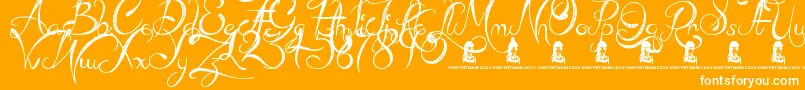 MadBeef Font – White Fonts on Orange Background