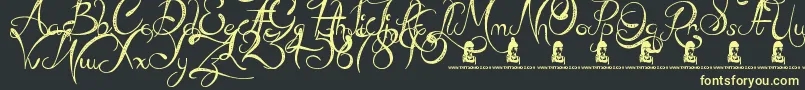 MadBeef Font – Yellow Fonts on Black Background