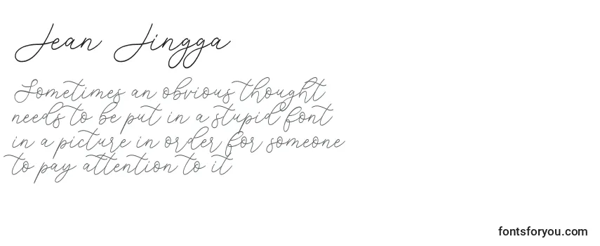 Schriftart Jean Jingga   (130770)