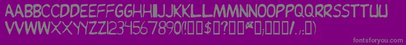 JEAND    Font – Gray Fonts on Purple Background