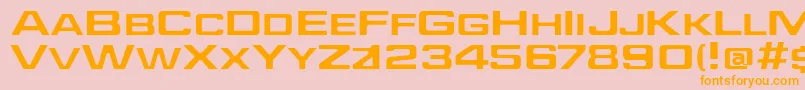 JEFFE    Font – Orange Fonts on Pink Background