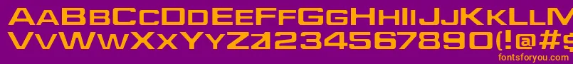JEFFE    Font – Orange Fonts on Purple Background