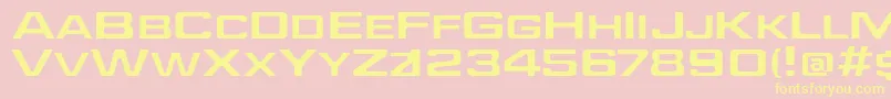 JEFFE    Font – Yellow Fonts on Pink Background