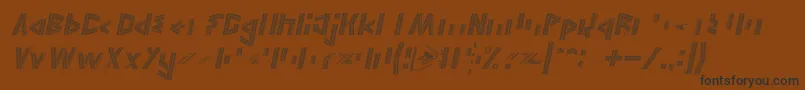 JELANG Italic Font – Black Fonts on Brown Background