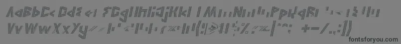 JELANG Italic Font – Black Fonts on Gray Background