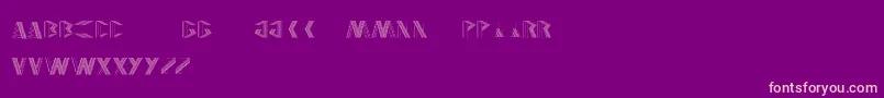 JELANG Font – Pink Fonts on Purple Background