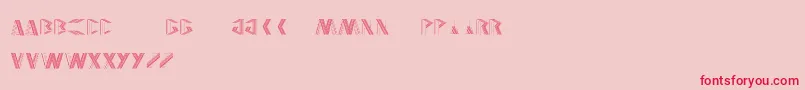 JELANG Font – Red Fonts on Pink Background