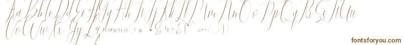 Шрифт Jelisa – коричневые шрифты на белом фоне