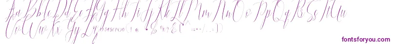 Jelisa Font – Purple Fonts on White Background