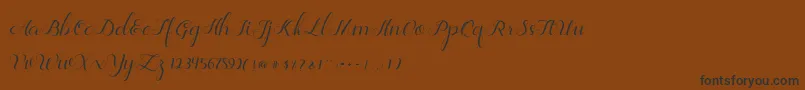 Jelita Font – Black Fonts on Brown Background