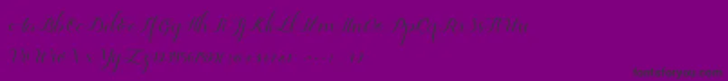 Jelita Font – Black Fonts on Purple Background