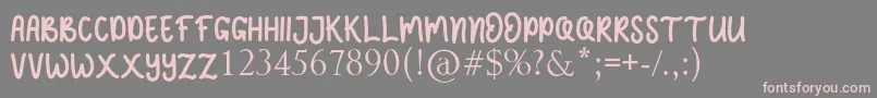 JELLY SWEETS Font – Pink Fonts on Gray Background