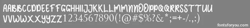 JELLY SWEETS Font – White Fonts on Gray Background