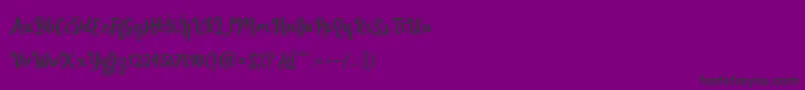 Шрифт jellyfish demo – чёрные шрифты на фиолетовом фоне