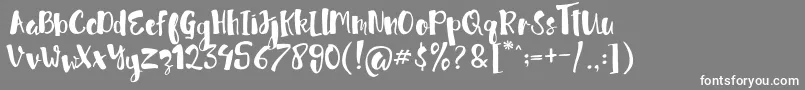 jellysugar Free Demo Font – White Fonts on Gray Background