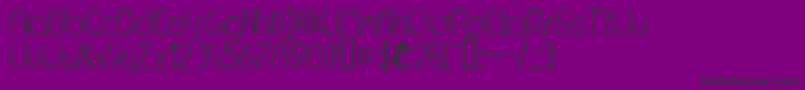 JELUDN   Font – Black Fonts on Purple Background