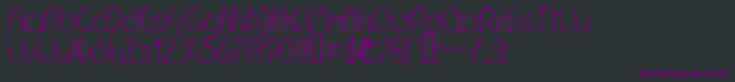 JELUDN   Font – Purple Fonts on Black Background