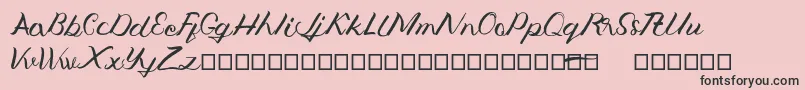 Jengmudy Font – Black Fonts on Pink Background