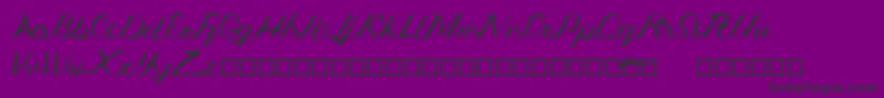Jengmudy Font – Black Fonts on Purple Background