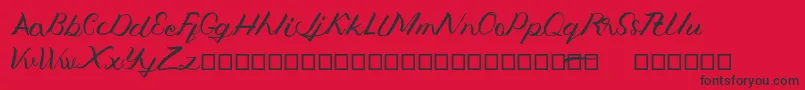 Jengmudy Font – Black Fonts on Red Background