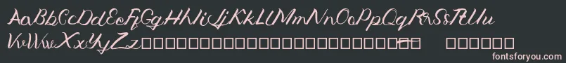 Jengmudy Font – Pink Fonts on Black Background