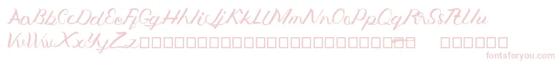 Jengmudy Font – Pink Fonts on White Background