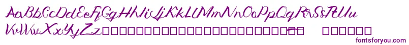 Jengmudy Font – Purple Fonts on White Background