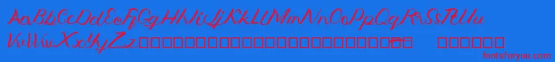 fuente Jengmudy – Fuentes Rojas Sobre Fondo Azul
