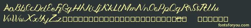 Jengmudy Font – Yellow Fonts on Black Background