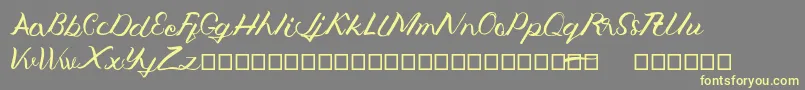 Jengmudy Font – Yellow Fonts on Gray Background