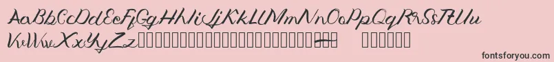 Jengmudy Font – Black Fonts on Pink Background