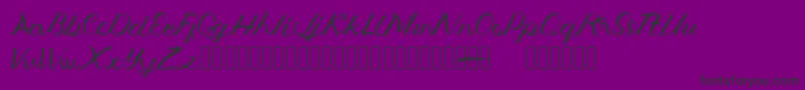 Jengmudy Font – Black Fonts on Purple Background