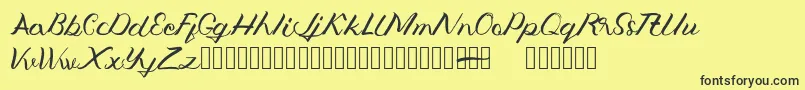 Jengmudy Font – Black Fonts on Yellow Background