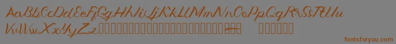 Jengmudy Font – Brown Fonts on Gray Background