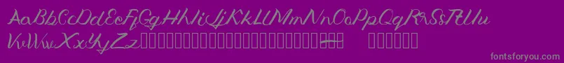 Jengmudy-Schriftart – Graue Schriften auf violettem Hintergrund